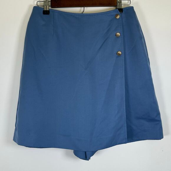 Talbots Periwinkle Blue Wrap Skort, Sz 10 - Picture 1 of 7